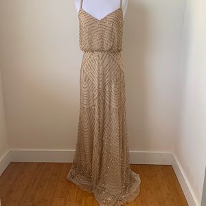 Adrianna Papell Beaded Evening Gown